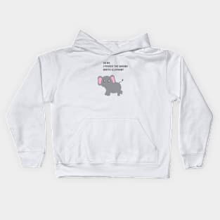 Angry elephant Kids Hoodie